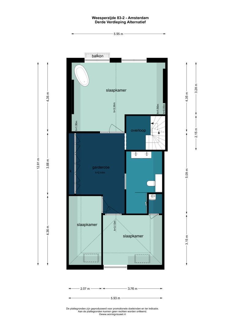 Weesperzijde 83 2, Amsterdam plattegrond-2