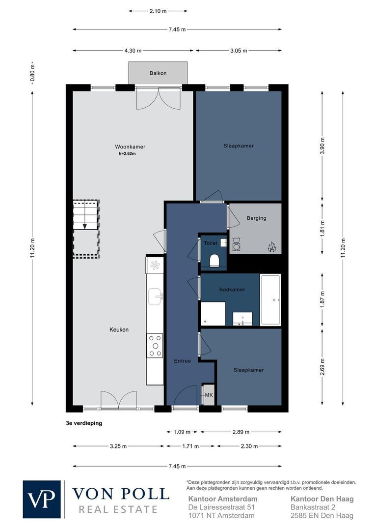 Gillis van Ledenberchstraat 18 H, Amsterdam plattegrond-0
