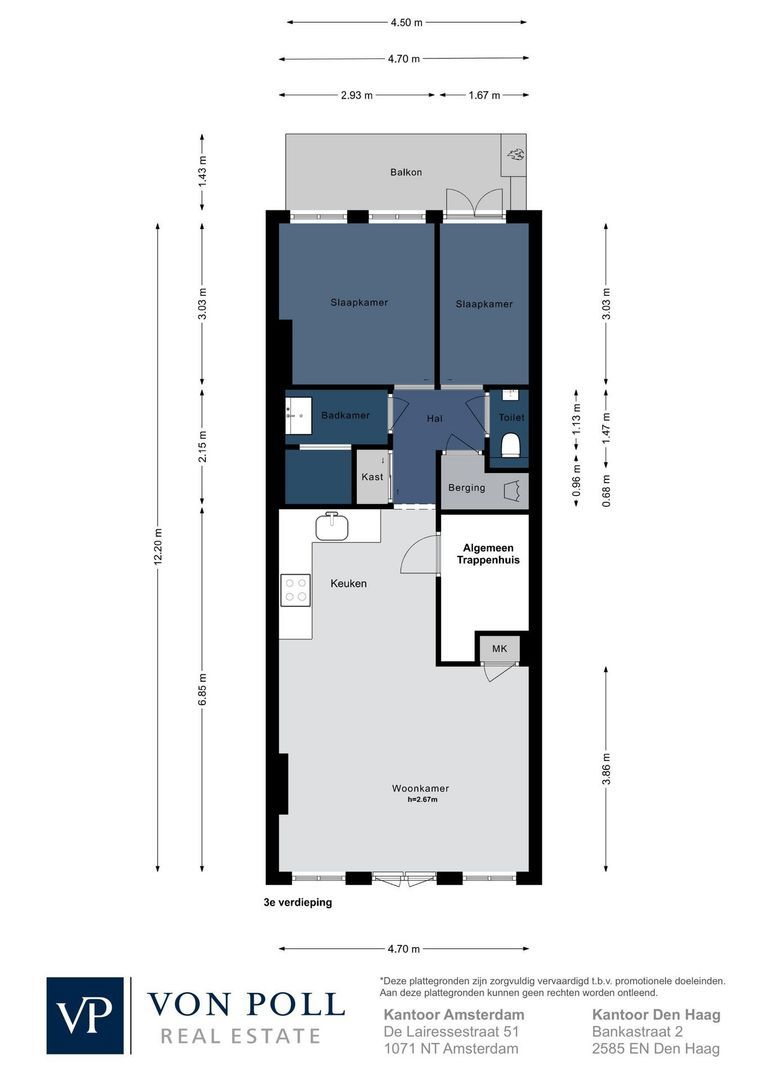 Brederodestraat 66 3, Amsterdam plattegrond-0