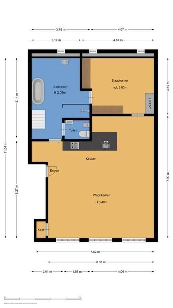 Herengracht 270 N, Amsterdam plattegrond-0