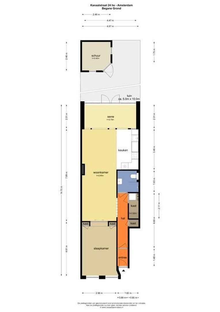 Kanaalstraat 24 H, Amsterdam plattegrond-2