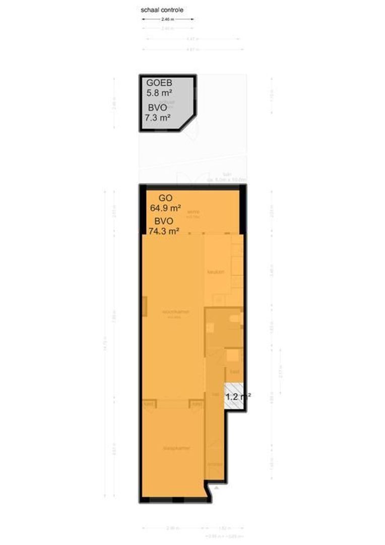 Kanaalstraat 24 H, Amsterdam plattegrond-3