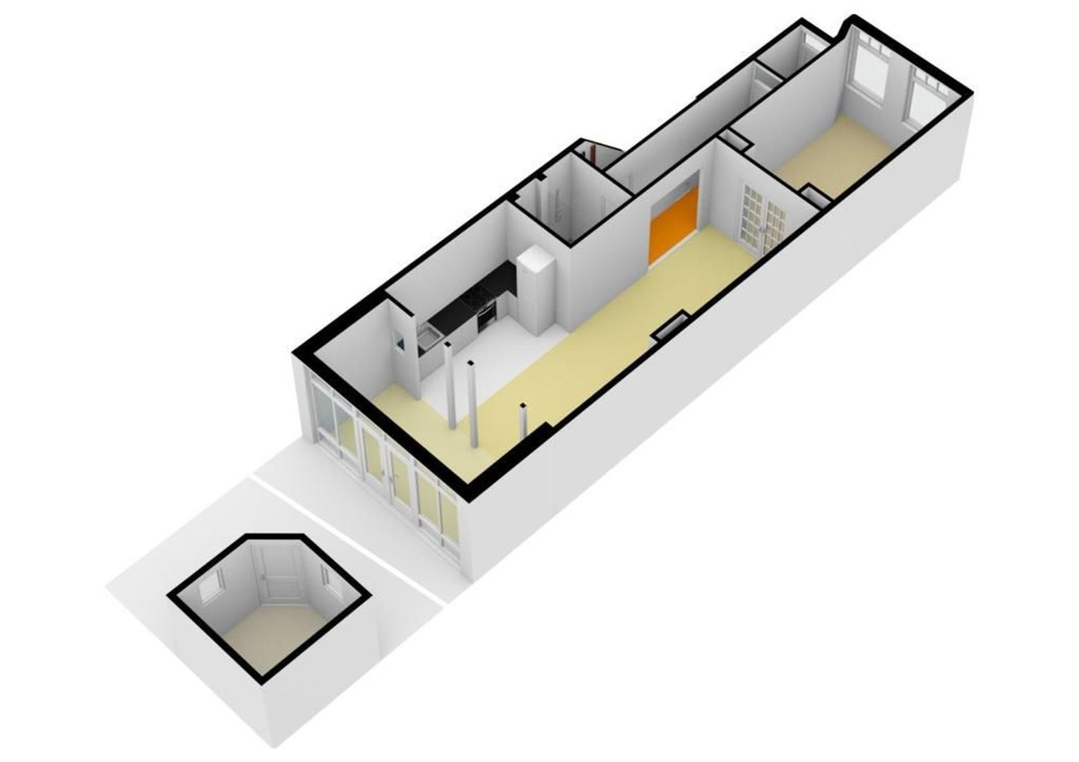 Kanaalstraat 24 H, Amsterdam plattegrond-1