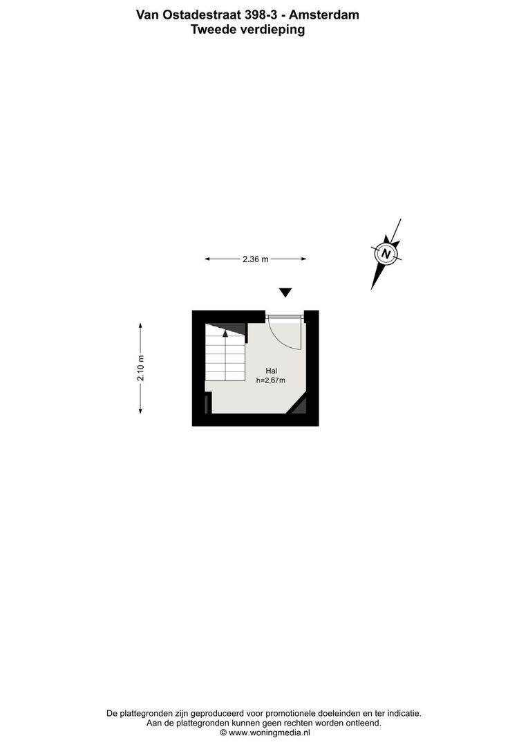 Van Ostadestraat 398 3, Amsterdam plattegrond-2