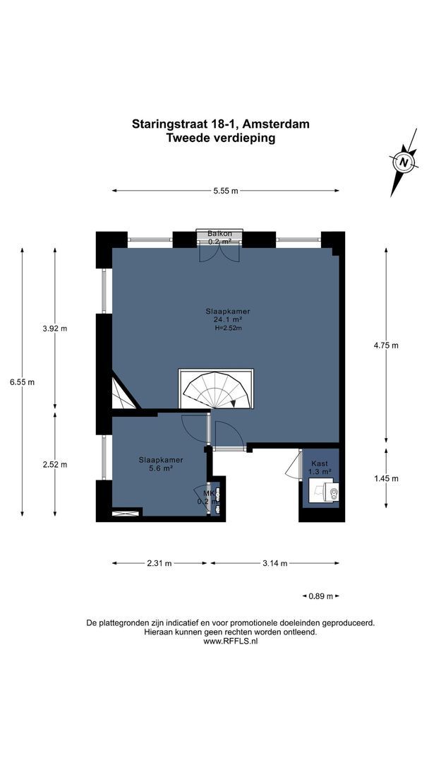 Staringstraat 18 1, Amsterdam plattegrond-1