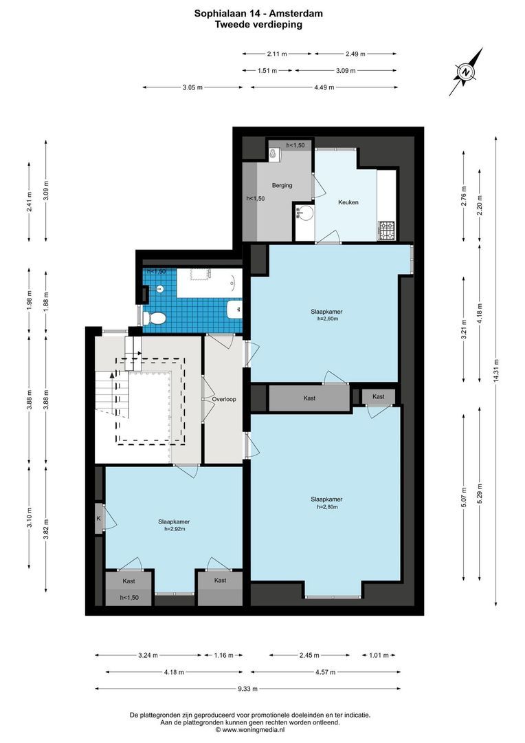 Sophialaan 14, Amsterdam plattegrond-9