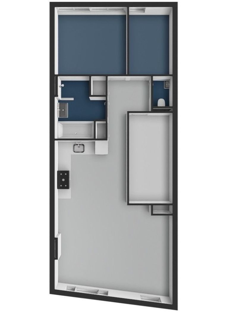 Da Costakade 87 2, Amsterdam plattegrond-1