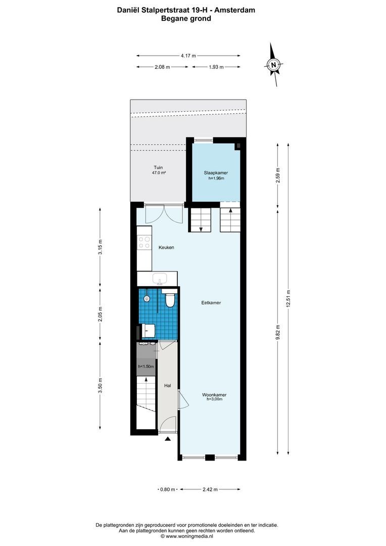 Daniël Stalpertstraat 19 H, Amsterdam plattegrond-0