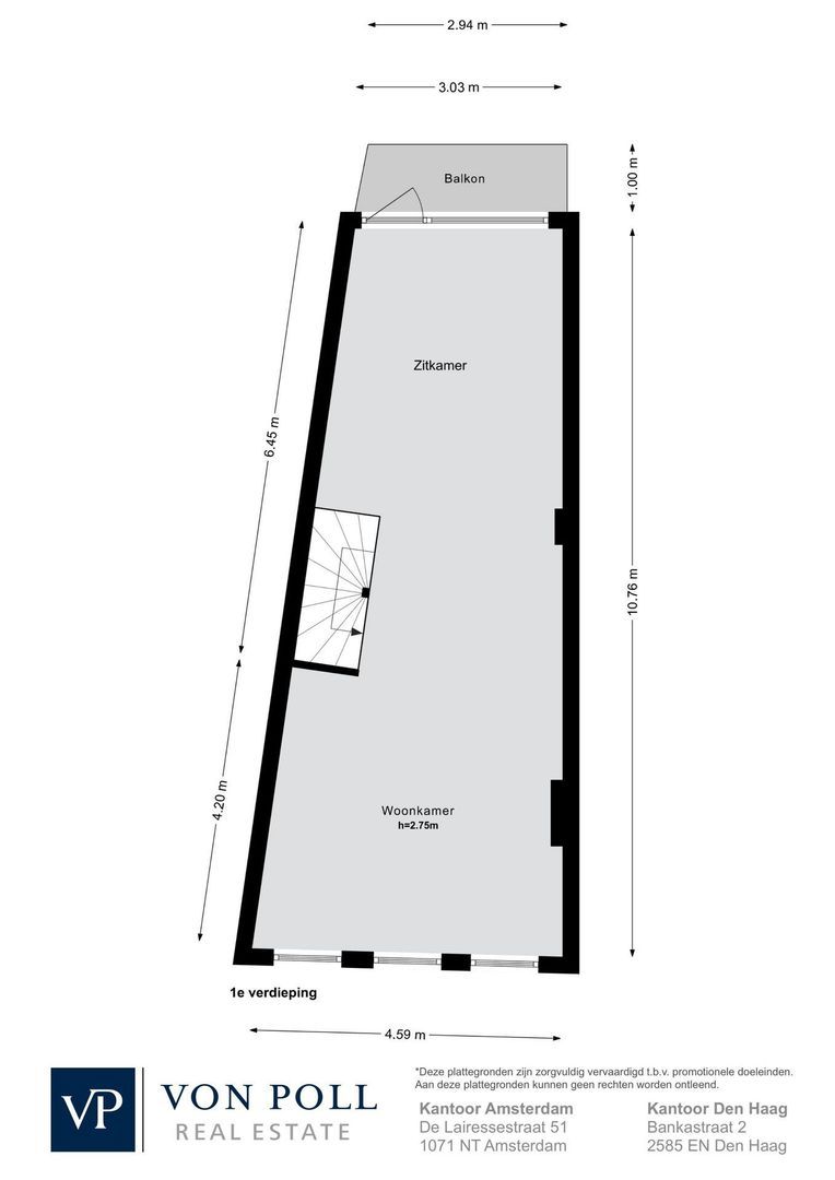 Korte Prinsengracht 23 H, Amsterdam plattegrond-0