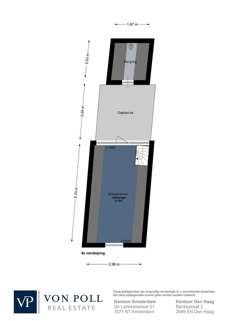 Korte Prinsengracht 23 H, Amsterdam plattegrond-3