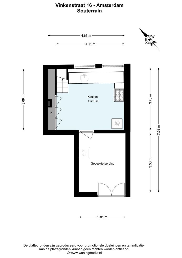 Vinkenstraat 16, Amsterdam plattegrond-1