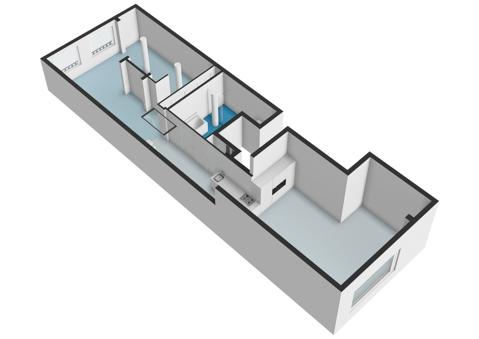 Lijnbaansgracht 369 L, Amsterdam plattegrond-1