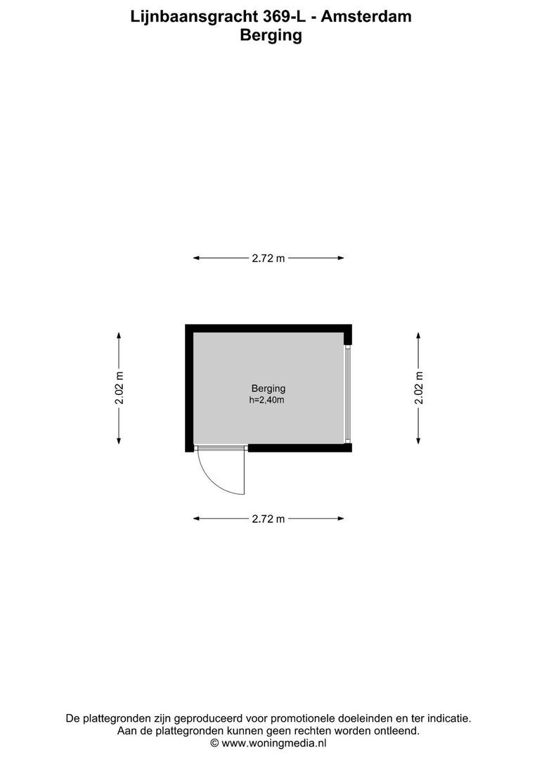 Lijnbaansgracht 369 L, Amsterdam plattegrond-3