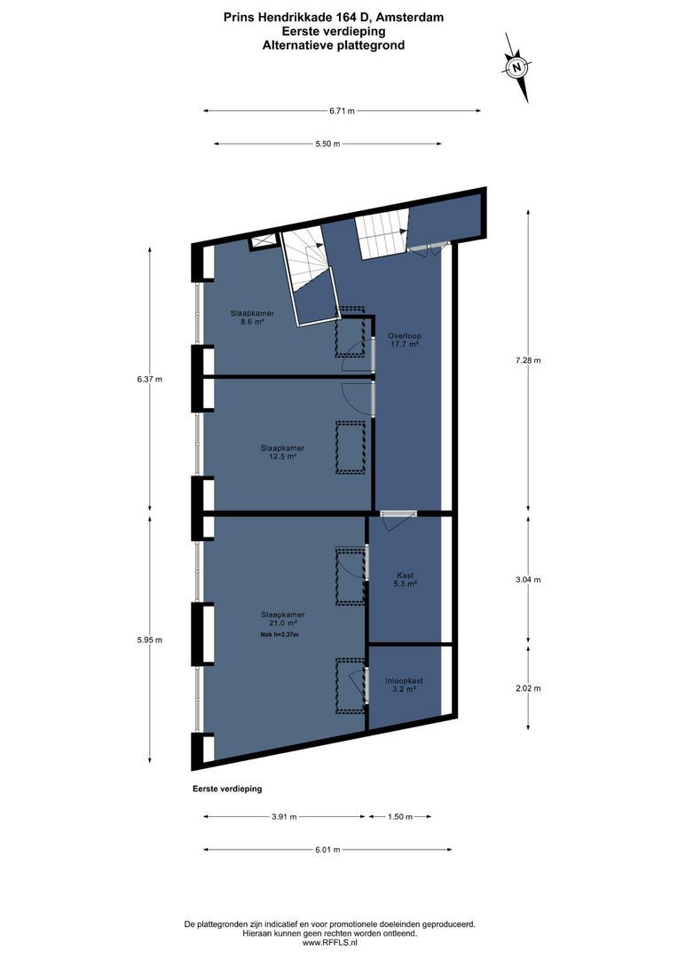 Prins Hendrikkade 164 D, Amsterdam plattegrond-0