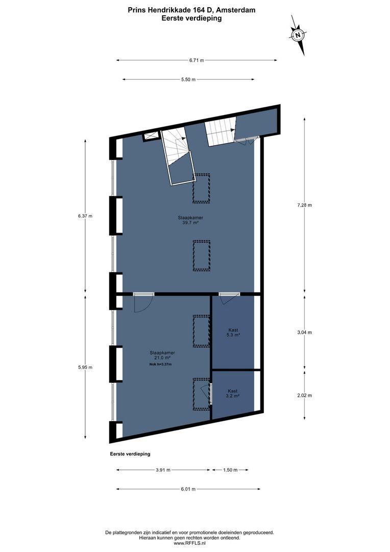 Prins Hendrikkade 164 D, Amsterdam plattegrond-1