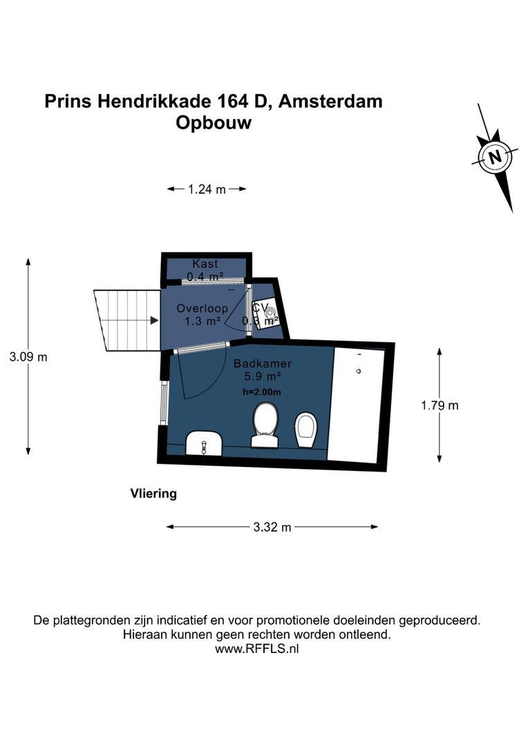 Prins Hendrikkade 164 D, Amsterdam plattegrond-4