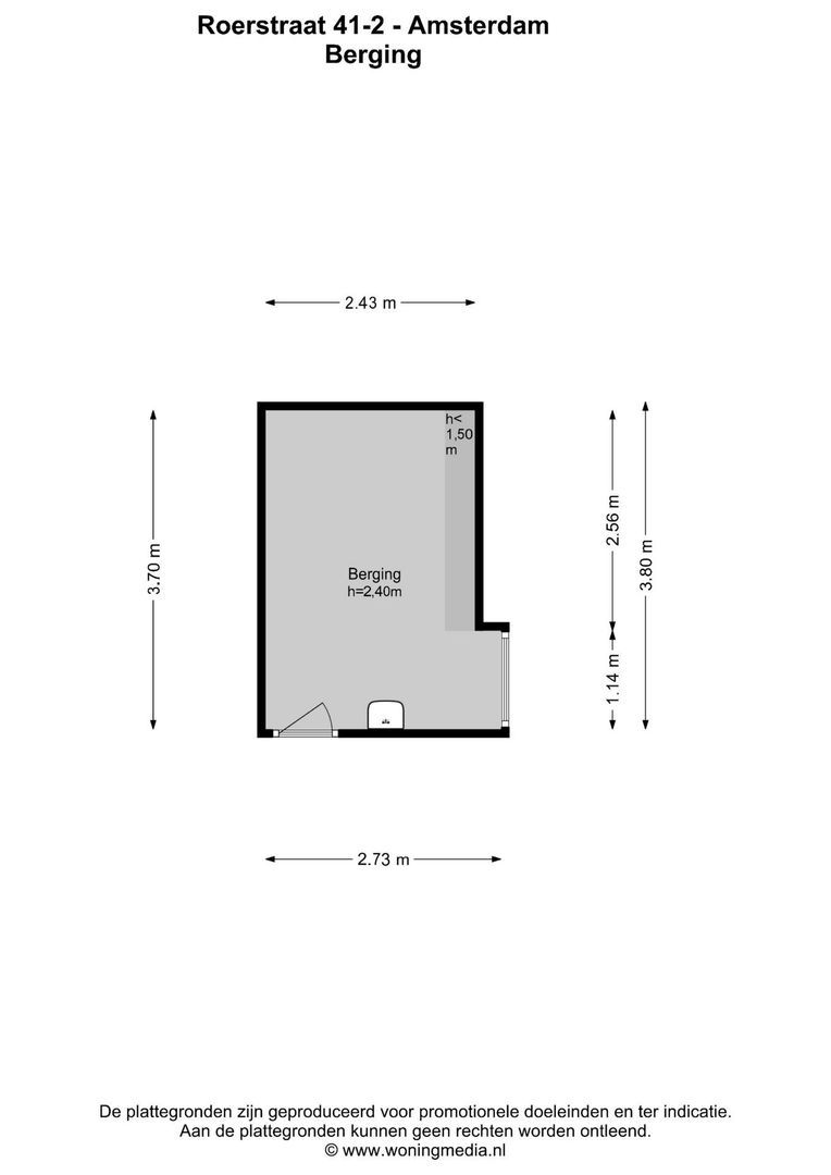 Roerstraat 41 2, Amsterdam plattegrond-3