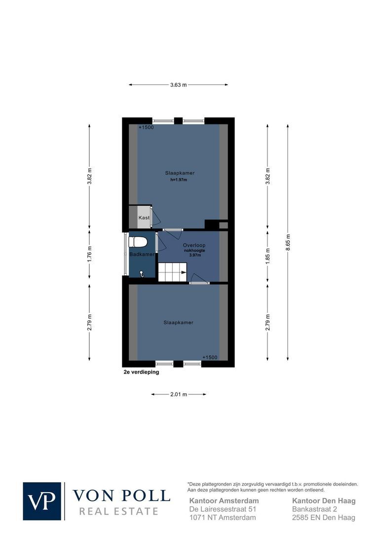 Lijnbaansgracht 280, Amsterdam plattegrond-1
