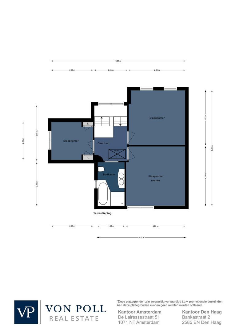 Badlaan 10, Amstelveen plattegrond-1