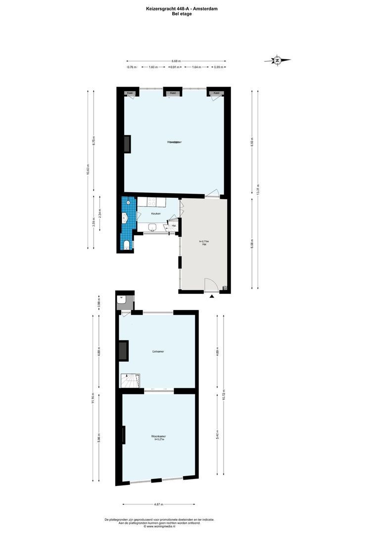 Keizersgracht 448 A, Amsterdam plattegrond-2
