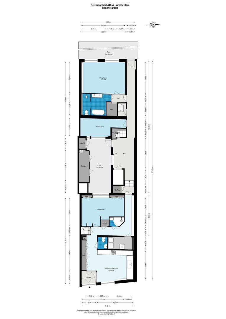 Keizersgracht 448 A, Amsterdam plattegrond-1