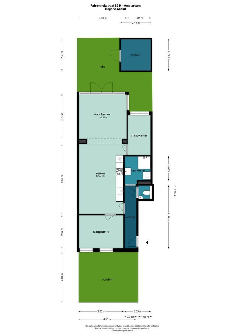 Fahrenheitstraat 82 H, Amsterdam plattegrond-1