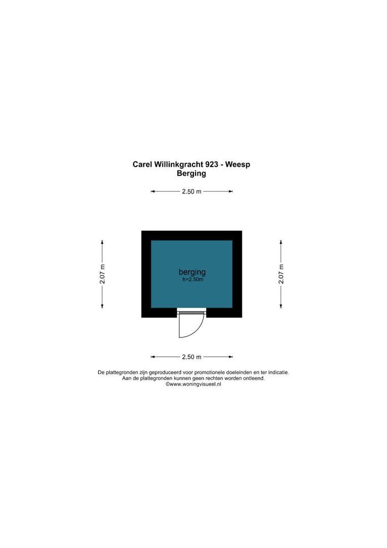 Carel Willinkgracht 923, Diemen plattegrond-1