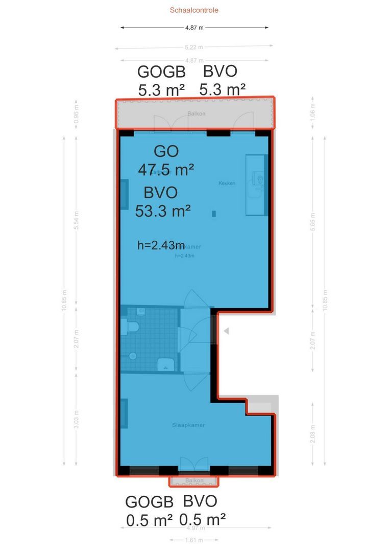 Staringstraat 30 1, Amsterdam plattegrond-3