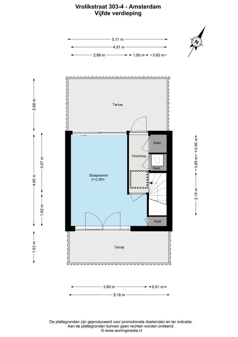 Vrolikstraat 303 4, Amsterdam plattegrond-6