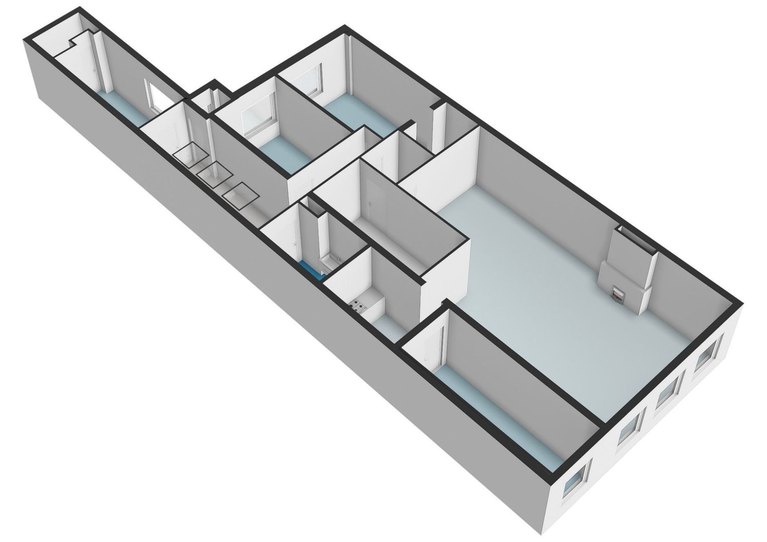 Kloveniersburgwal 103 1V, Amsterdam plattegrond-1