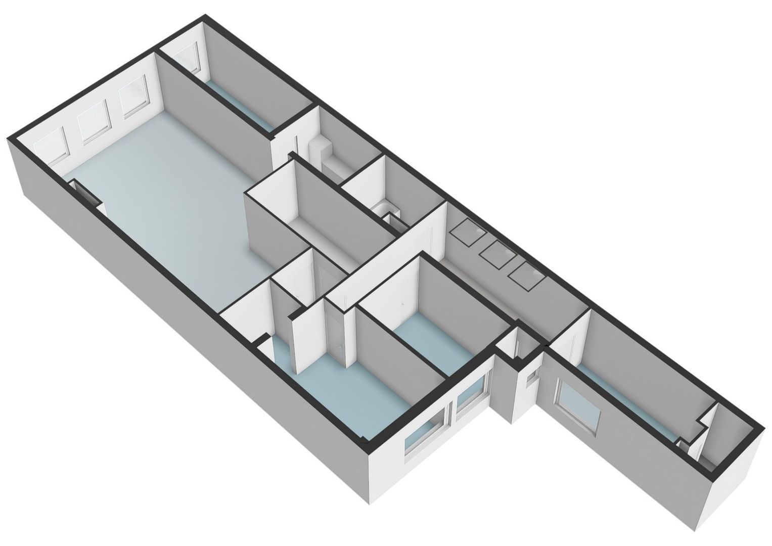 Kloveniersburgwal 103 1V, Amsterdam plattegrond-2