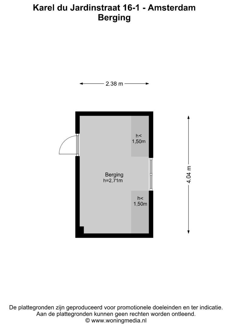 Karel du Jardinstraat 16 1, Amsterdam plattegrond-3