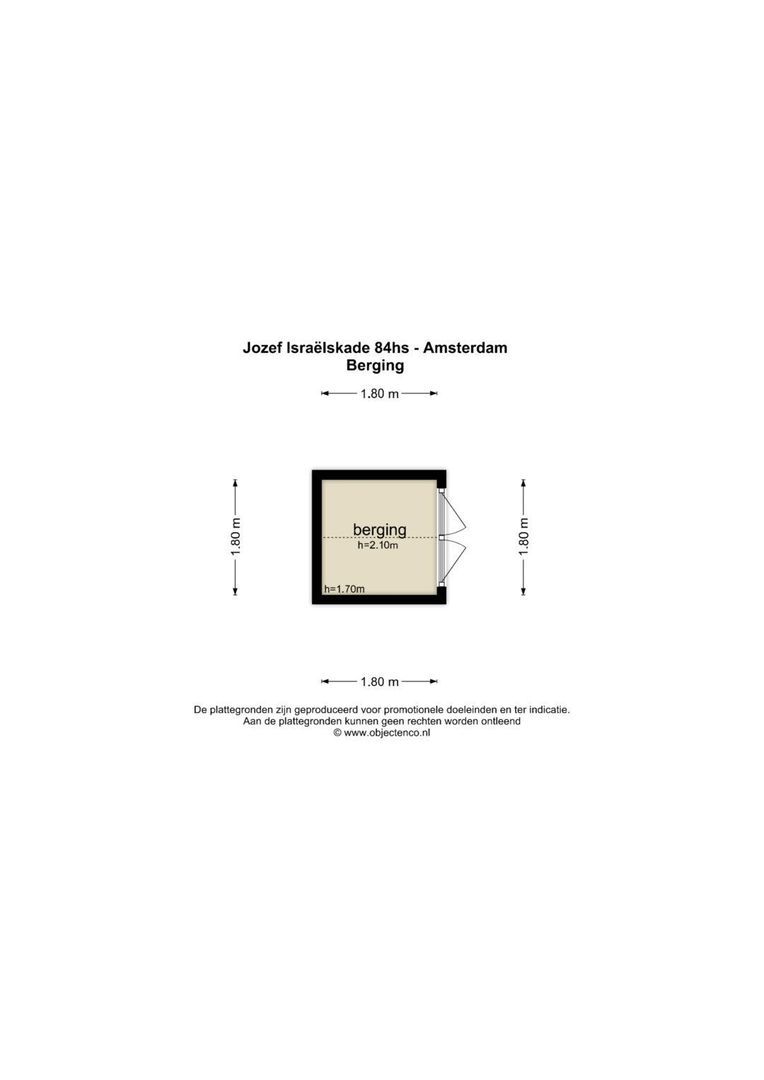 Jozef Israëlskade 84 H, Amsterdam plattegrond-6