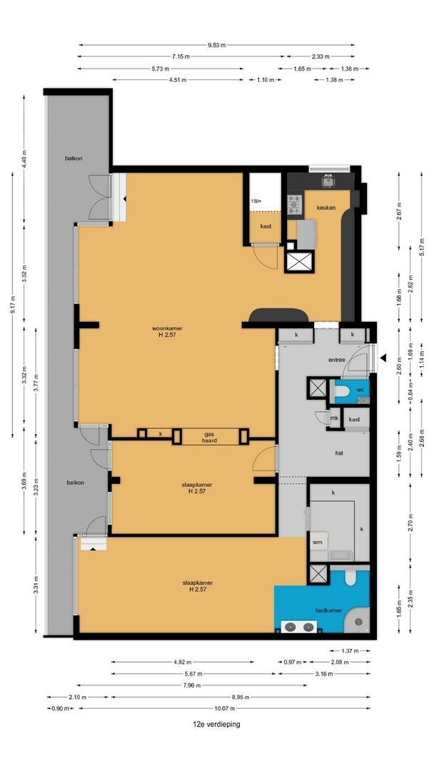 Boslaan 391, Den Haag plattegrond-0