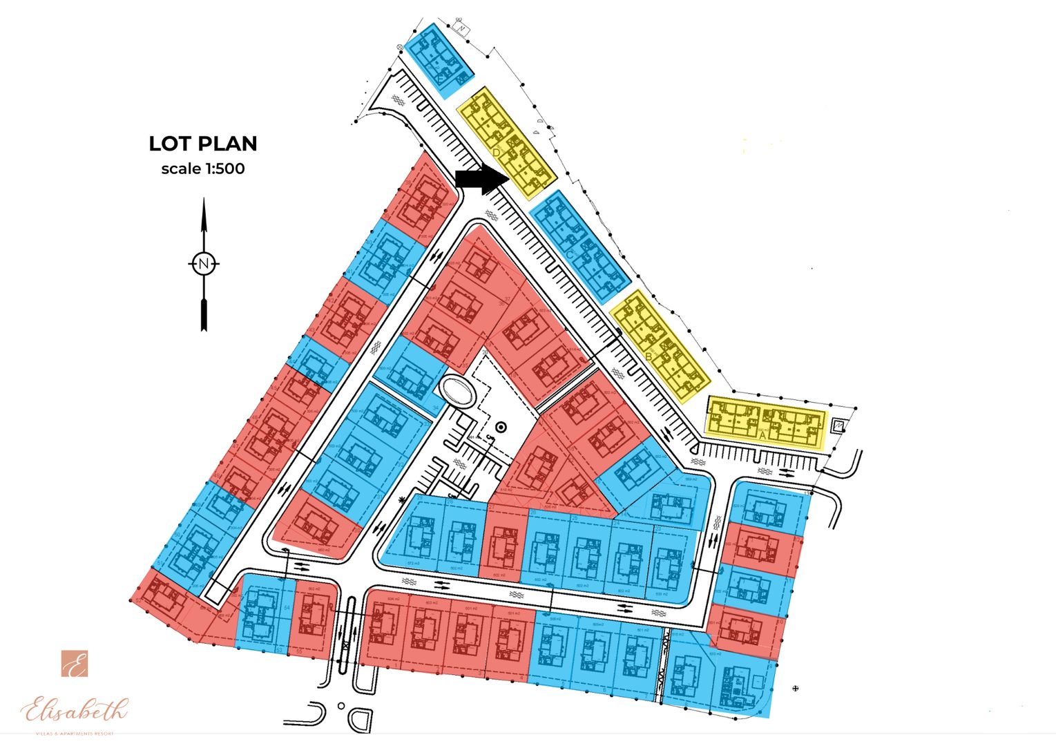 Elisabeth Resort, Vredenberg plattegrond-1