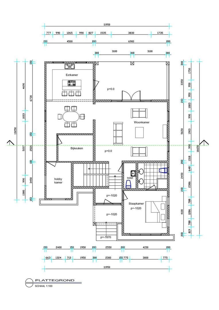 Grote Berg 32 Q, Grote Berg plattegrond-0