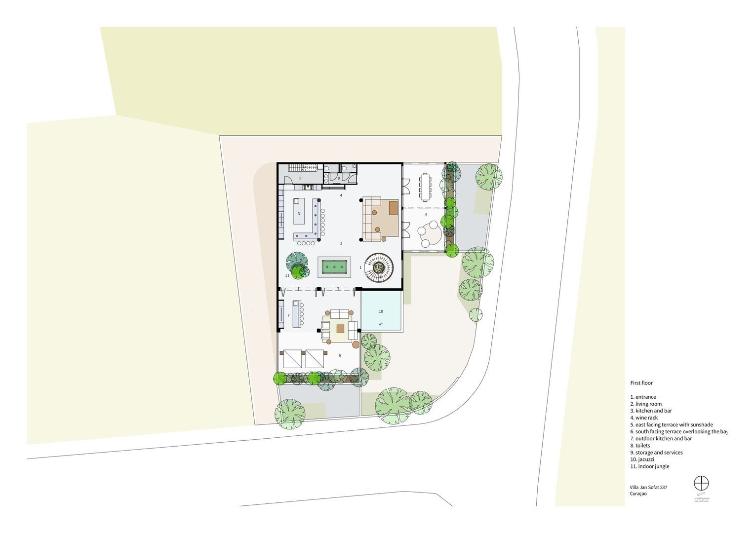 Jan Sofat villa 237, Jan Sofat plattegrond-1