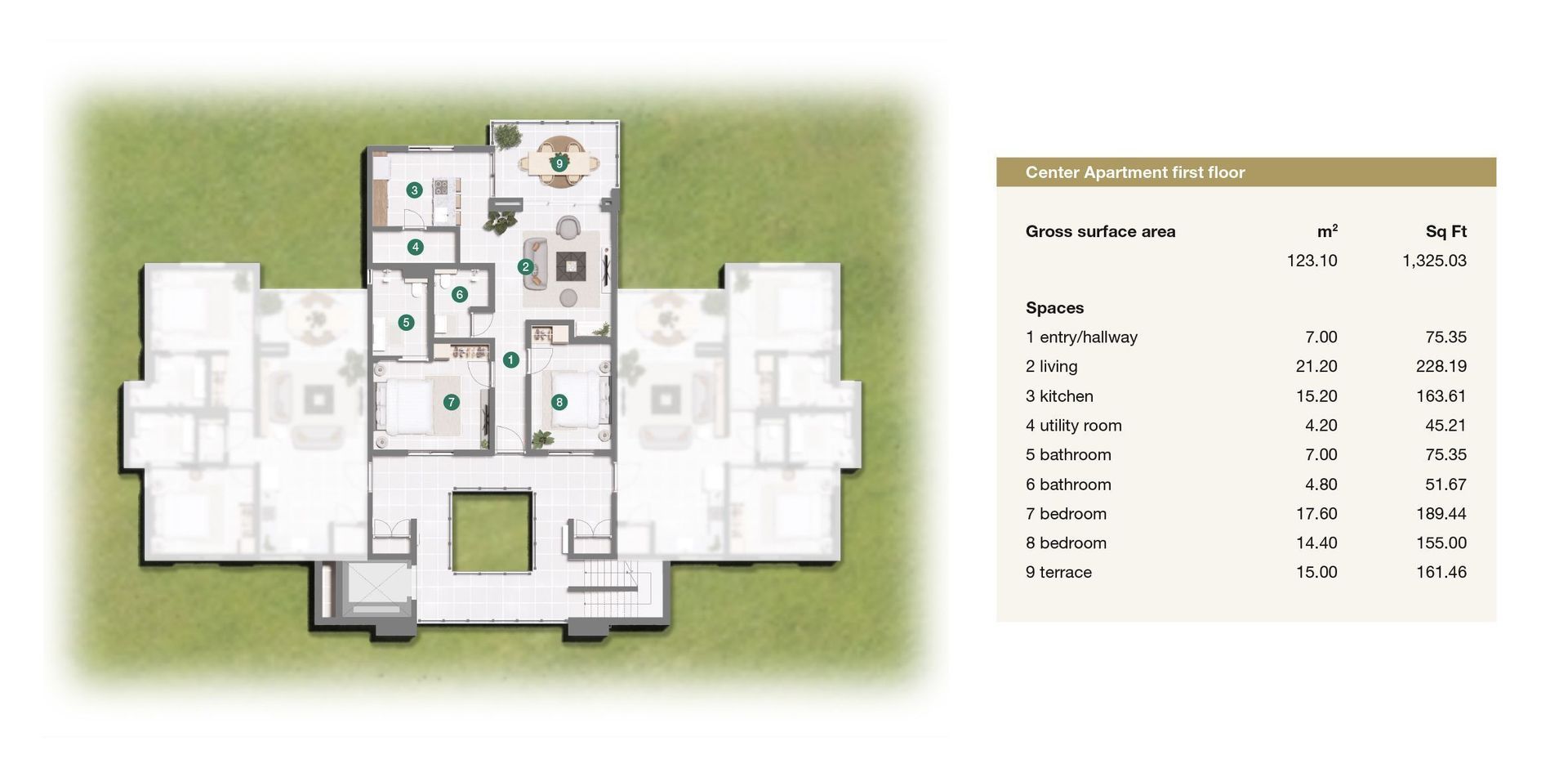 Porta Kura Bunita, Koraal Tabak, Koraal Tabak plattegrond-0