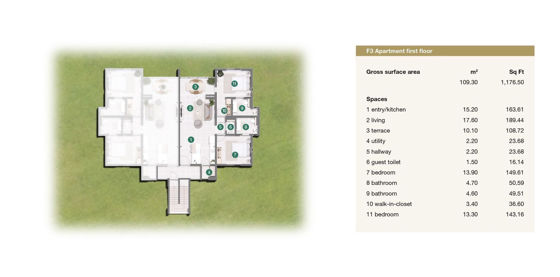 Porta Kura Bunita, Koraal Tabak, Koraal Tabak plattegrond-5