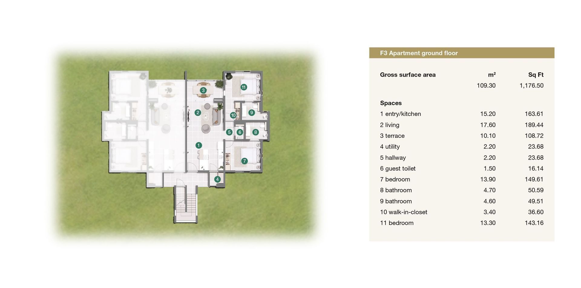 Porta Kura Bunita, Koraal Tabak, Koraal Tabak plattegrond-6