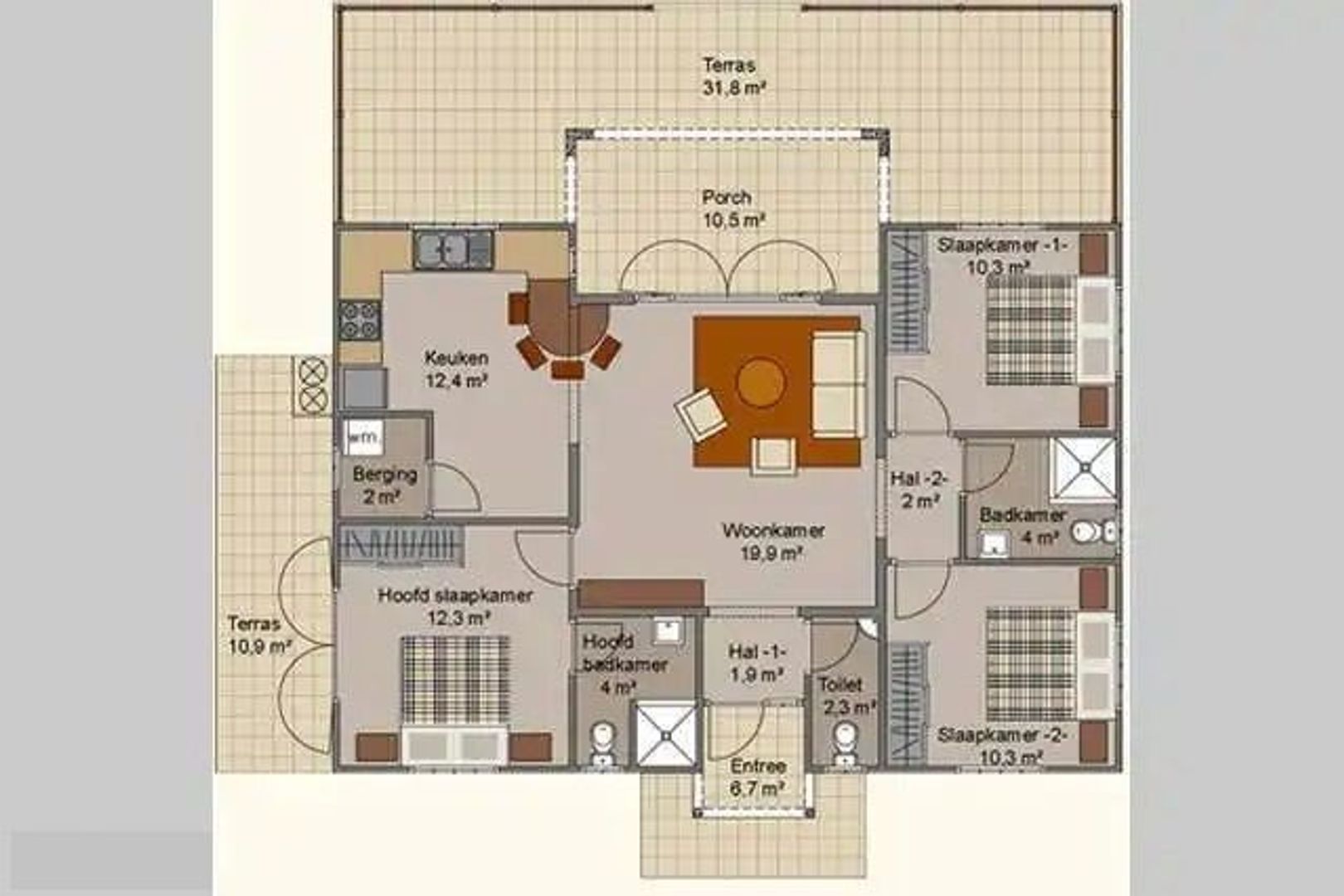 Villapark Fontein 10 C, Fontein plattegrond-0