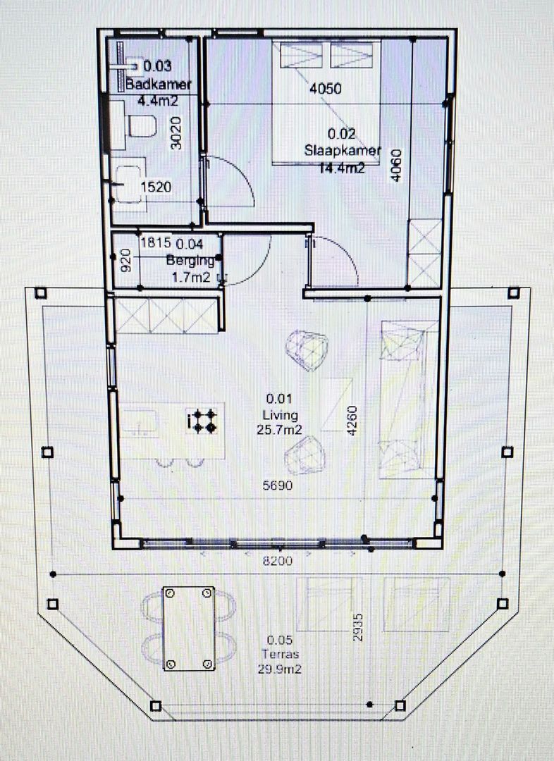 Kaminda San Sebastian 11 B, San Sebastiaan plattegrond-0