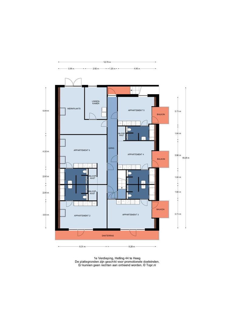 Helling 44, Heeg plattegrond-71