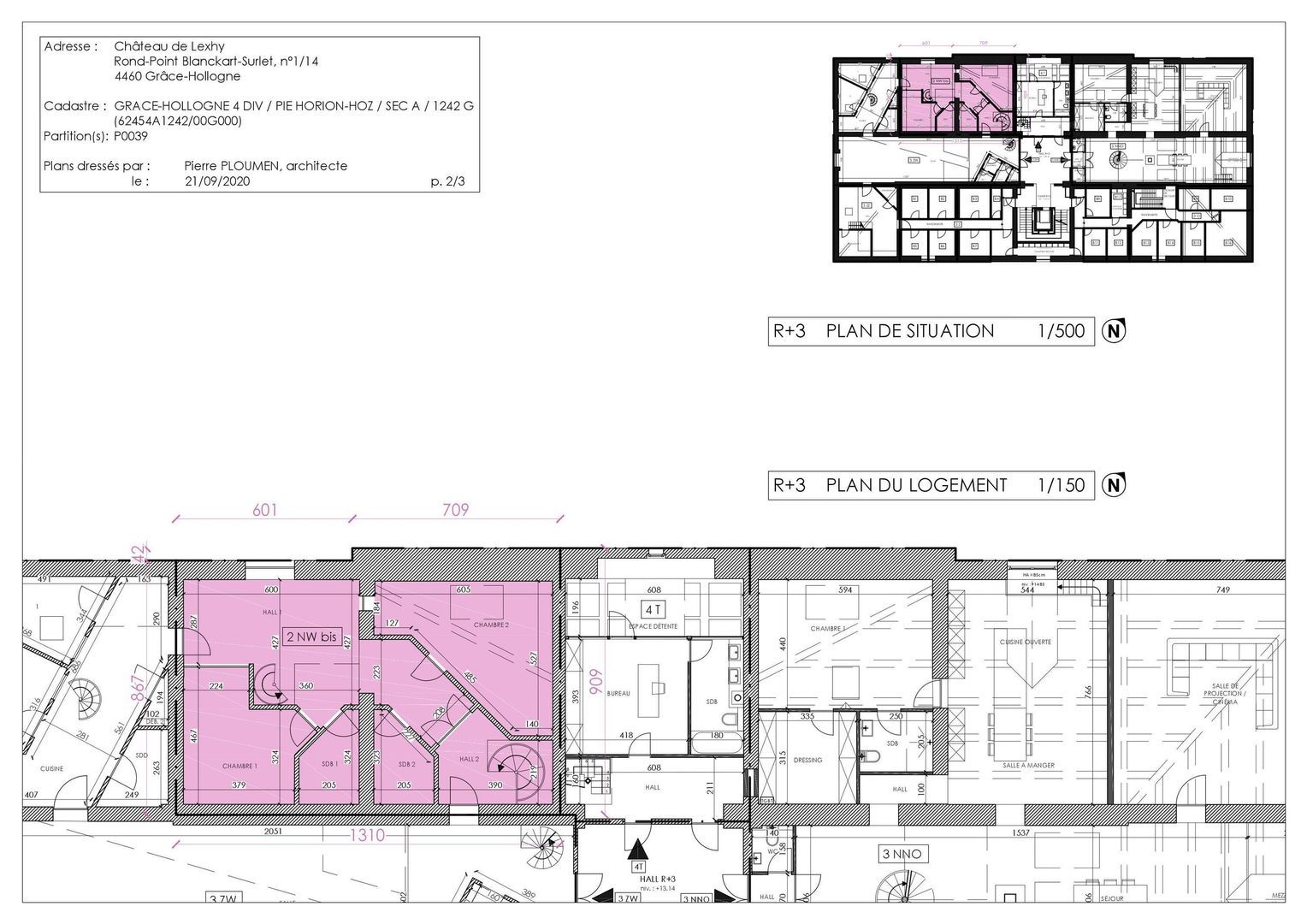 Belgie Kasteel Lexhy 1.14, Horion Hozemont plattegrond-45