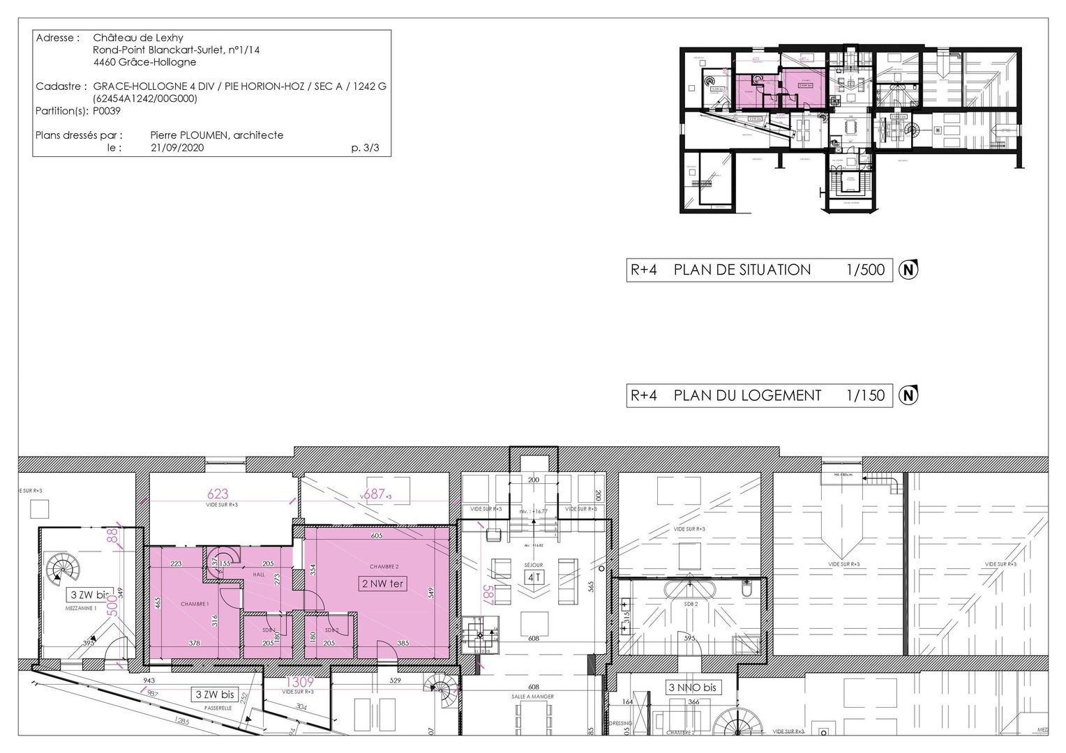 Belgie Kasteel Lexhy 1.14, Horion Hozemont plattegrond-45