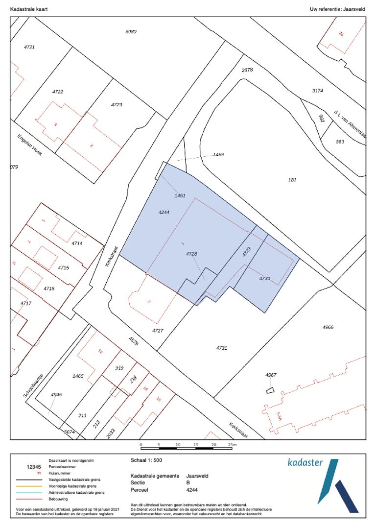 Kerkstraat 1, Jaarsveld plattegrond-2