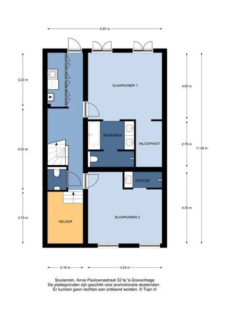 Anna Paulownastraat 32, Den Haag plattegrond-1