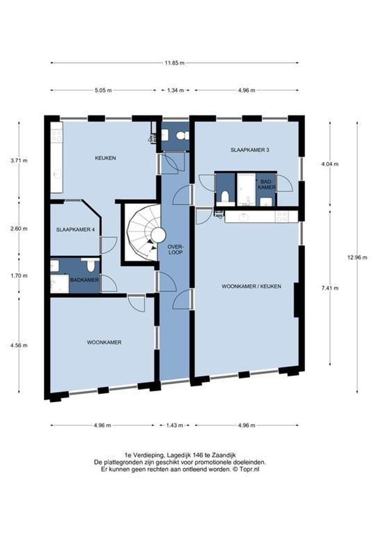Lagedijk 146, Zaandijk plattegrond-1
