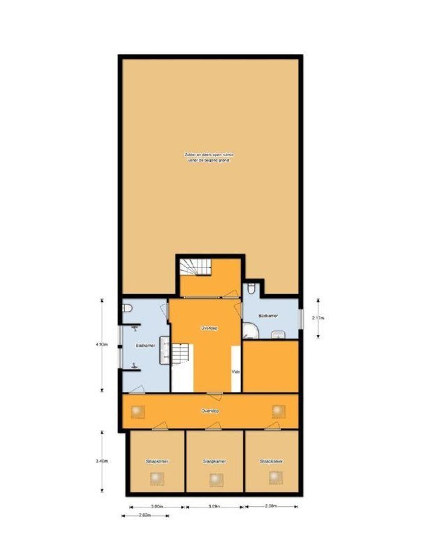 Wierumerwei 14, Nes plattegrond-1