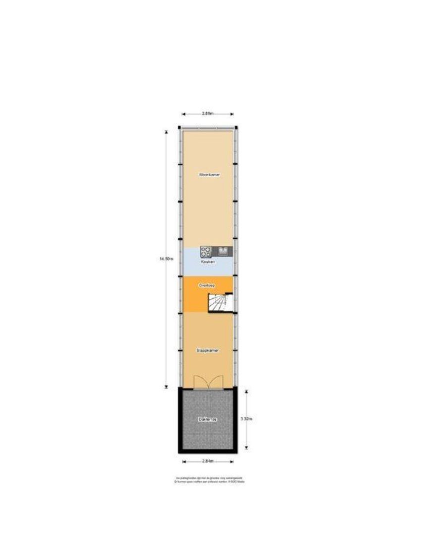 Wierumerwei 14, Nes plattegrond-2